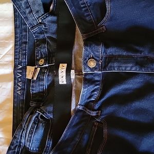 Two pairs of Ava & Viv jeans